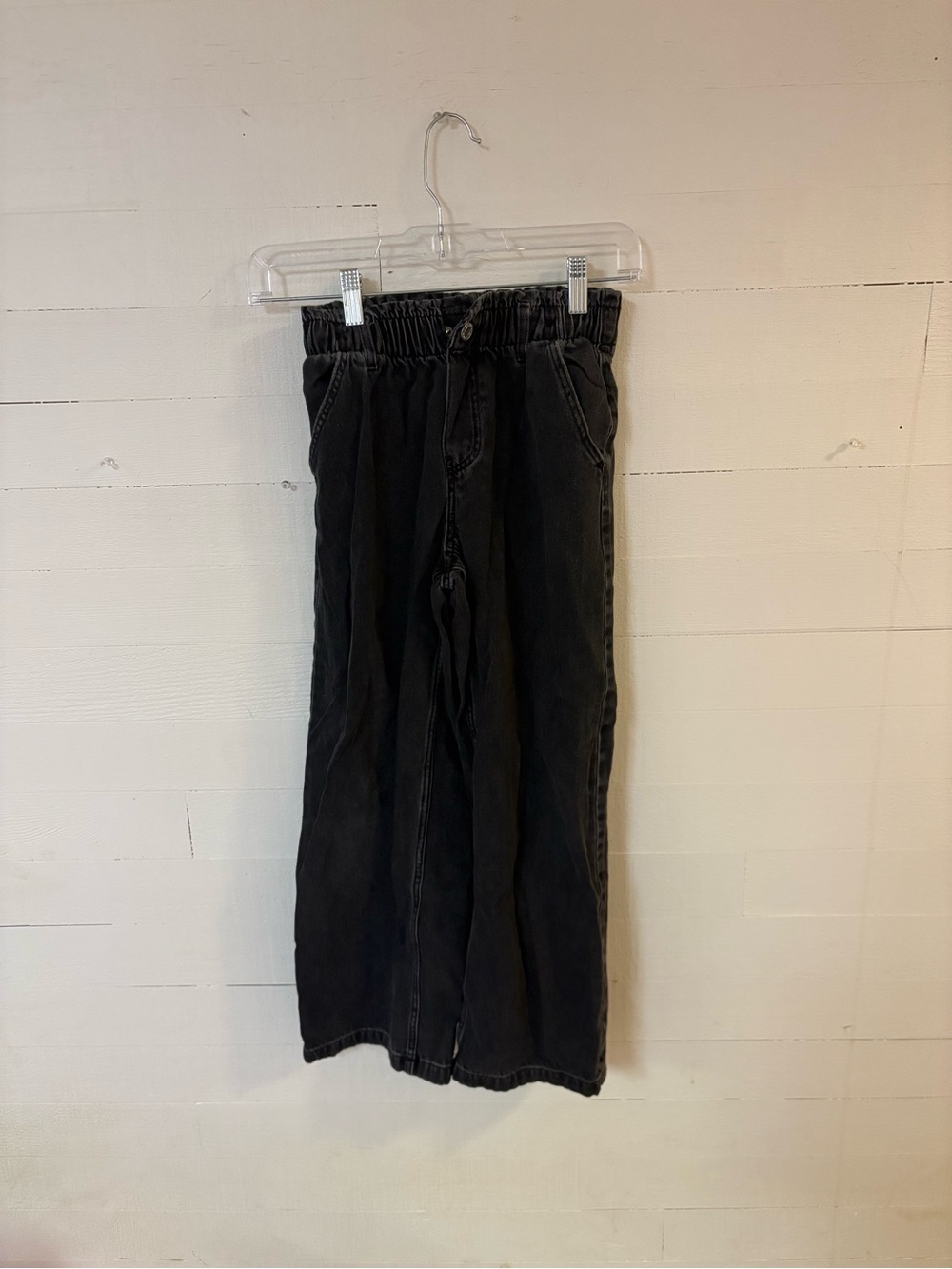 H&M Kids Black Wide Leg Pull On Jeans Size 9-10Y